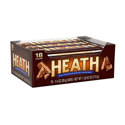 HEATH Milk Chocolate English Toffee Candy, 1.4 oz Bars (18 Count) - Image 1 of 4