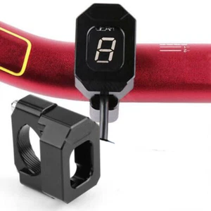 Universal Motorcycle LED Speed Gear Indicator Holder Bracket Black 22mm-28.6mm - Picture 1 of 9