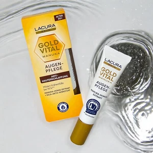 Lacura Gold Vital Augenpflege mit Manuka-Honig-Extrakt sehr Reife Haut 15ml - Bild 1 von 3