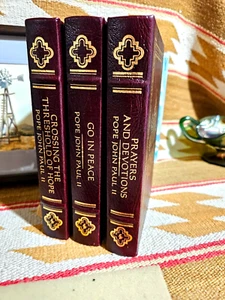 Easton Press: Pope John Paul II : Go In Peace, Crossing The Threshold +1 more!🔥 - Picture 1 of 14