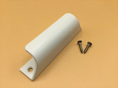 Alu Hebetürgriff Balkontür Terassentürgriff + Schrauben weiß Schnäpper 8052/90 - Bild 1 von 3