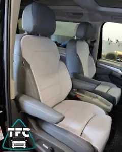 SEAT COVERS FOR VW T7 Multivan ECO LEATHER & ALCANTARA 7 Seater - Picture 1 of 4