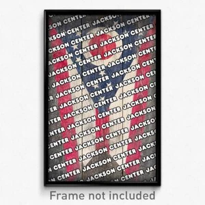 Jackson Center Ohio Poster (OH City Souvenir 11x17 Town Print) - Picture 1 of 1