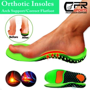 Orthotic Inserts Plantar Fasciitis Arch Support Insoles Flat Feet Foot Pain Boos - Picture 1 of 12
