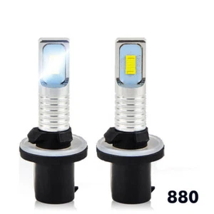 2x h27w/1 led fog light bulbs white 100w for hyundai ix35 2010-2013 lm el elh - Picture 1 of 8