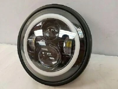 SE ADAPTA A 7′′ YAMAHA ROYAL STAR VENTURE NEGRO CON HALO ÁMBAR FARO LED OCULTO Foto 1 de 3