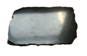 Schungit & Shungit Platte Freiform ca. 15 x 10 x 0,8 cm. / poliert - Bild 1 von 4
