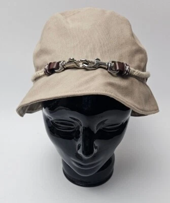 Gorra de lluvia Gap Bucket beige para mujer M/L forro de algodón con carcasa de nailon Foto 1 de 4