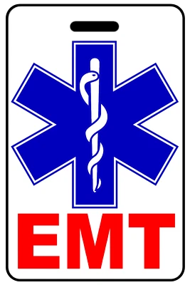 THE TRAVELING FLAMINGO Personalized EMT Luggage/Gear Bag Tag