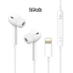 2x Earphones Headphones For Apple iPhone Pro/14/13/12/11 Bluetooth Wired Earbuds - Zdjęcie 1 z 7