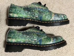 Dr. Martens Lily Pond Monet The National Gallery HERREN Größe 9 Oxford Schuhe grün - Bild 1 von 17