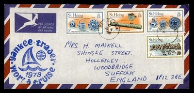 DR WHO 1978 ST HELENA YANKEE TRADER WORLD CRUISE SHIP/SAILBOAT TO ENGLAN M55937 - Image 1 of 2