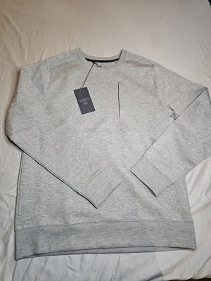 New $78 VRST Men's Pinnacle Fleece Crew Sweatshirt Grey Size Small - Image 1 of 4