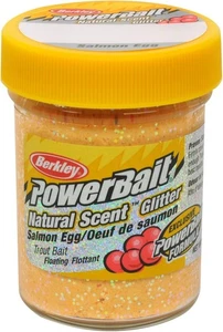 Berkley PowerBait Natural Glitter Trout Fishing Dough Bait Jar, Salmon Peach  - Picture 1 of 1