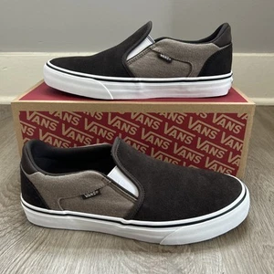 Vans Asher Deluxe Herren 8,5 Skateschuhe Textil Slipper Braun Kuschelig Strick Kaffee - Bild 1 von 10