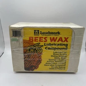 20 Lundmark Pure BEES WAX LUBRICATING COMPOUND Multi-Use Wood Candle Furniture - Picture 1 of 4