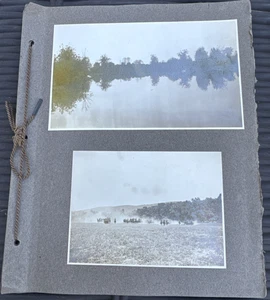 Early Photo Album-Snaphots-1910 Airship-PRR Trains-Gap, PA-Gettysburg - Picture 1 of 22