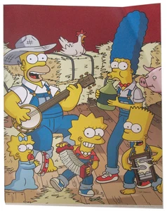 SIMPSONS FOX TV SHOW MINI POSTER 2007 14"X10 1/2" SIMPSON FAMILY JUG BAND - Picture 1 of 1