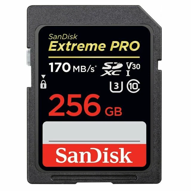 SanDisk Extreme Pro 256GB SD Class 10 SDXC Memory Card - SDSDXXY-256G-GN4IN