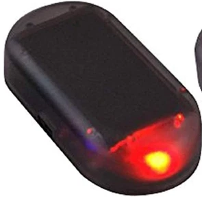 Car Solar Power Simulated Dummy Alarm, Anti-Theft LED Flashing Security Light - Picture 1 of 2