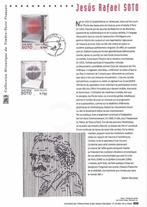 Document philatélique 1er jour 23- 2002 Tableau Jésus Rafael Soto - Imagen 1 de 1