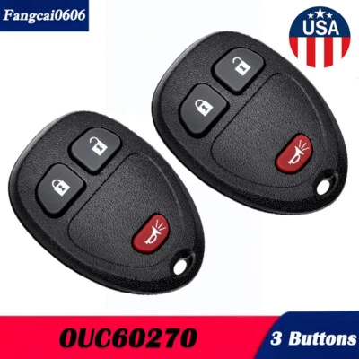 Pair For 2007 2008 2009 2010 Saturn Outlook / GMC Yukon Acadia Remote Key Fob — 第 1/4 张图片