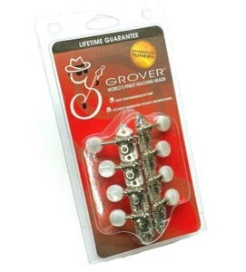 Grover Pearloid Button "F" Style Mandolin Tuners/Tuning Pegs 409FN - Picture 1 of 2