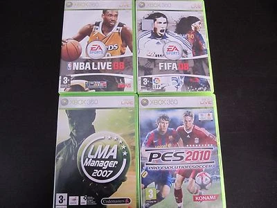 Xbox 360 LMA Manager 2007,NBA Live 08,FIFA 08,Pes 2010 - Imagen 1 de 4