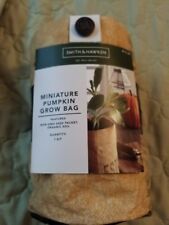 NEW SMITH & HAWKEN MINIATURE PUMPKIN GROW BAG, non-GMO seed packet.