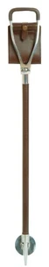CHAIR SLING SEAT HANDLE FOLDING BROWN LEATHER METAL SPIKE SHOOTING STICK WALKING - Picture 1 of 3
