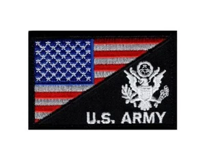 PARCHE DE GANCHO TÁCTICO BANDERA DE EE. UU. CON LOGOTIPO DE ÁGUILA DEL EJÉRCITO DE 3 PULGADAS (ROJO/BLANCO) - Imagen 1 de 1