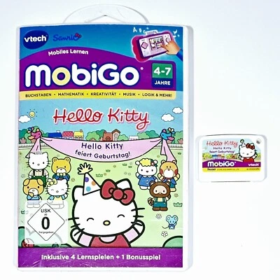 vtech SANRIO Mobigo Lernspiel HELLO KITTY dt. Buchstaben Mathe Musik Kreativität - Bild 1 von 2