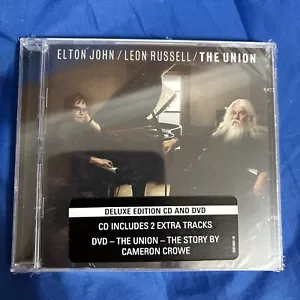 Elton John/Leon Russell/The Union (DVD, 2010) includes CD and DVD Deluxe Edition - Foto 1 di 2
