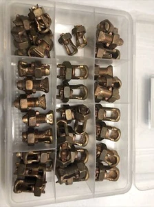 Lot of 46 - Burndy KS20 KS22 KS25 Split Bolt Connectors - Picture 1 of 4