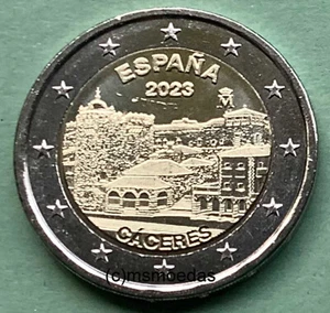 España 2 euros moneda conmemorativa 2023 Cáceres moneda de euro conmemorativa - Imagen 1 de 1