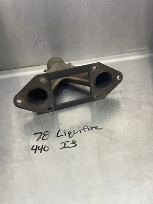 76 77 78 JOHN DEERE Liquifire 340 440 Exhaust Manifold Header Y Pipe - Image 1 of 4