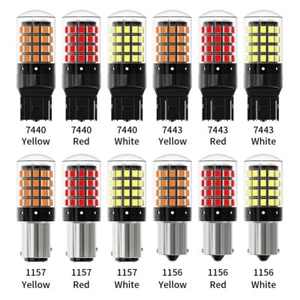 Bright LED 1156 P21W 1157 Reverse Backup Light White amber red Bulb 2PC 6000K us - Picture 1 of 12