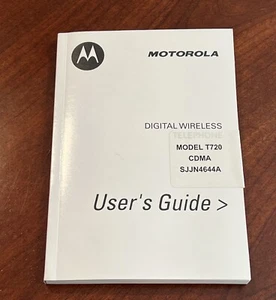 Ancien guide de l’utilisateur Motorola pour téléphone numérique sans fil T720 - Photo 1 sur 4