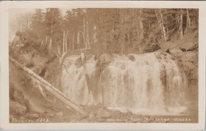 RPPC Rainbow Falls Ketchikan Alaska AK AZO 1930s Postcard UNP 8430.4 - Picture 1 of 7