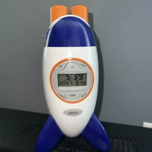 Discovery Kids Rocket Projector Digital Alarm Clock WORKING - Picture 1 of 9