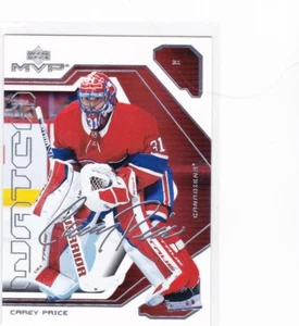 21/22 MVP...CAREY PRICE...WATCH...20TH ANNIVERSARY...CARD # 18...CANADIENS - Bild 1 von 1