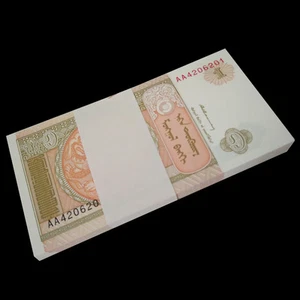 Mongolia 1 Tugrik, 1993, Pick#52, Lot of 100 pcs, UNC - Picture 1 of 3