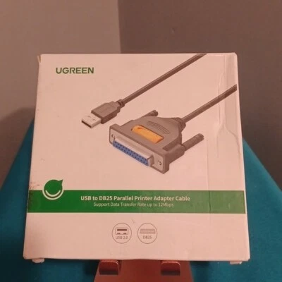 USB to db25 parallel printer adapter cable new in box - Image 1 of 2