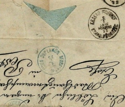 POLAND Galicia AUSTRIA Cover HUNGARY Pest 1873 Kraków RAILWAY STATION CDS EP559 - Image 1 of 4