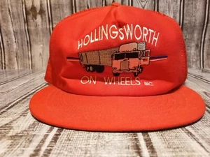 Hollingsworth On Wheels Trucker Hat Mesh Snapback Dad Cap Made in USA. (R2) - Picture 1 of 9