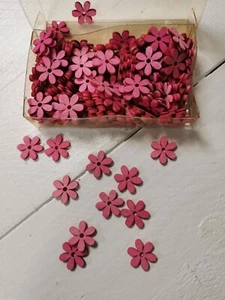 Blüte*Blume*Holz Streuartikel*Deko*Basteln*Frühling*Pink - Bild 1 von 2