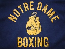 Notre Dame Fighting Irish Boxing Bengal Bouts Tee Large New GO IRISH! RUDY