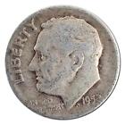 1952-P Roosevelt Dime Average Circulated 90% Silver