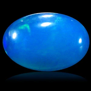 1.44 ct  Incomparable Oval Cabochon Shape (10 x 7 mm) Blue Opal Natural Gemstone - Picture 1 of 1