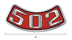NEW 502 Air Cleaner Decal Sticker for Chevrolet C10 Corvette Classic GM USA - Picture 1 of 5